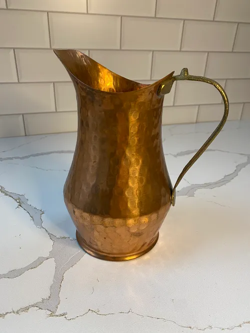 Copper Hammered Pitcher