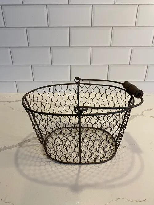 Small Oval Wire Basket