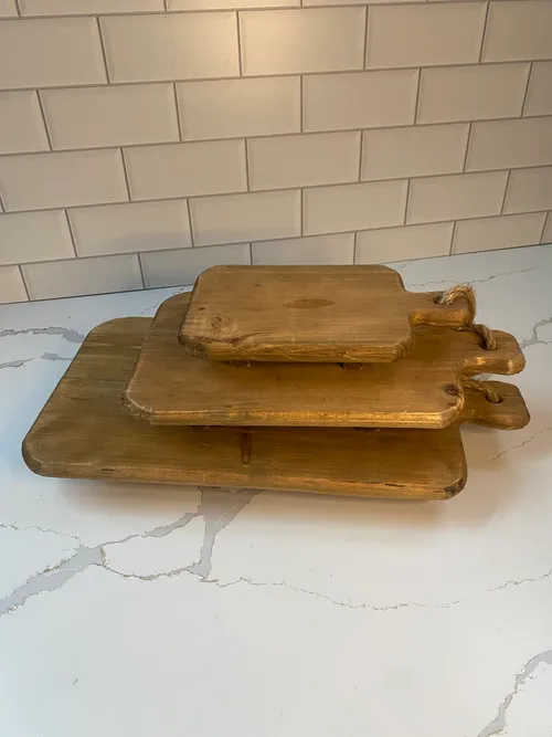 Set of 3 Wood Cutting Board Risers