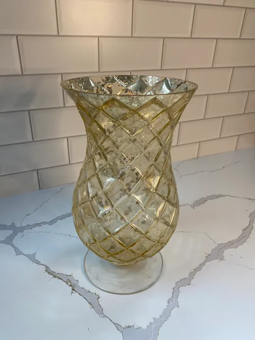 Gold Hour Glass Candleholders