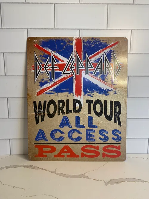 Def Leppard Concert Tin Sign