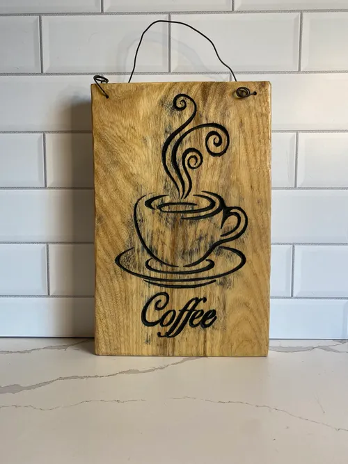 Wood Coffee Sign