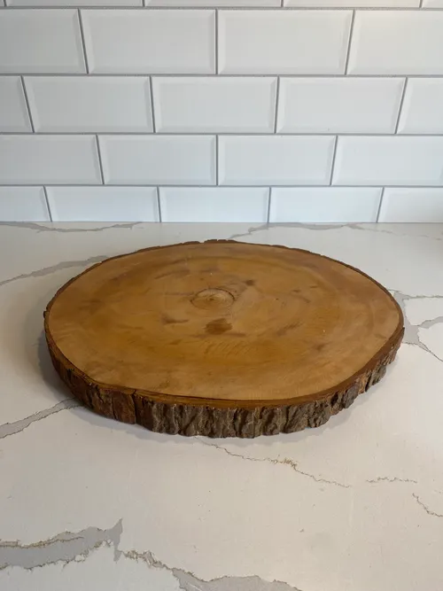 Medium Wood Slice Centerpiece