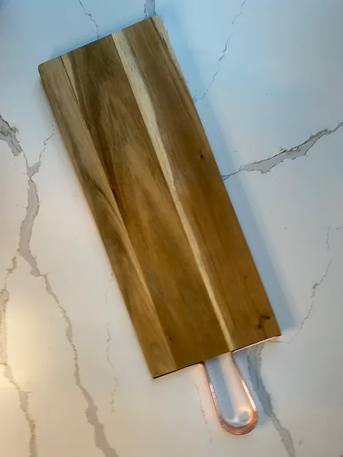 Wood Board with Copper Handle