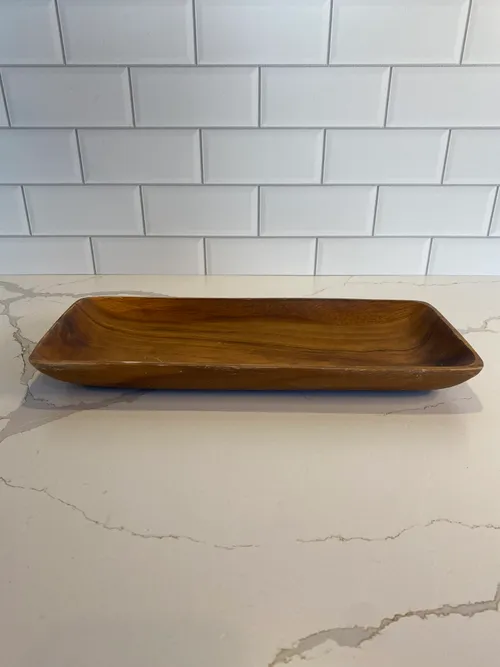 Oblong Wood Tray