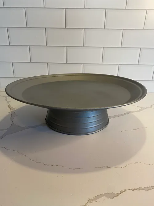 Galvanized Cake Stand