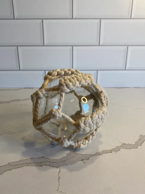 Macrame Glass Sphere
