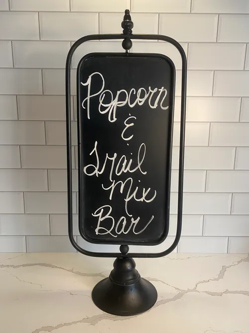 Tall Narrow Chalkboard Swivel Sign