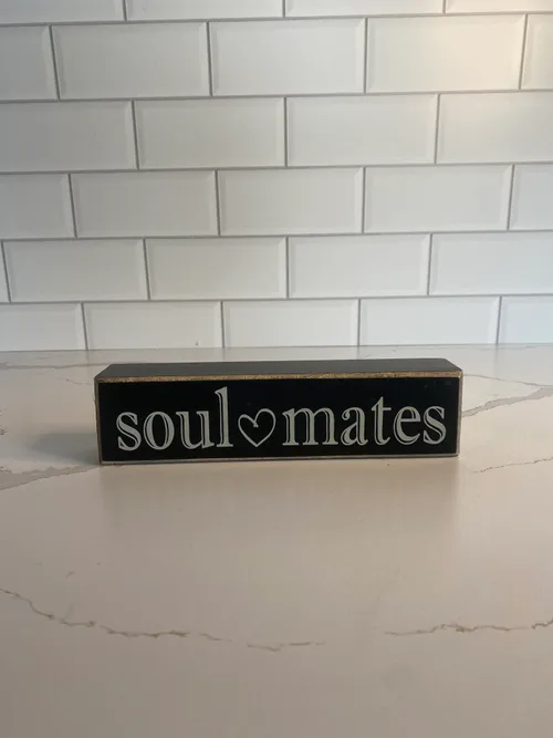 Black Wood Sign 