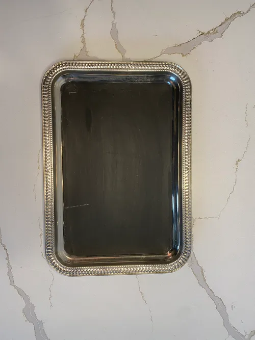 Silver Tray Chalkboard Sign