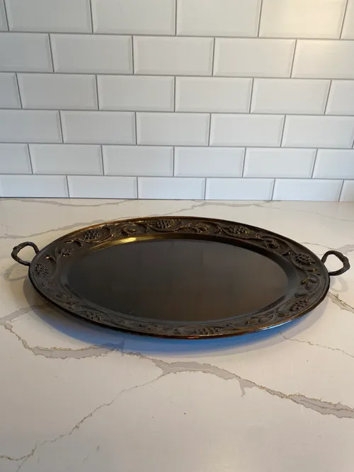 Brown Metal Tray