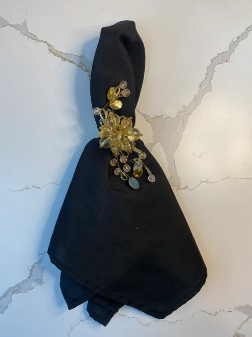 Gold Jewel Napkin Ring