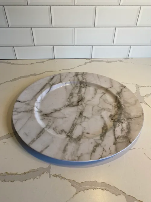 Marble Design Charger