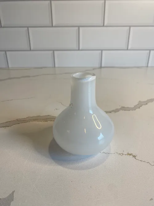 Mini White Opaque Bud Vase