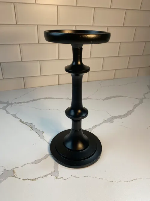 Small Black Metal Candleholder