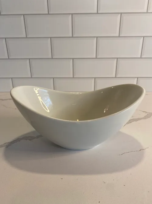 Small White Kidney Bowls