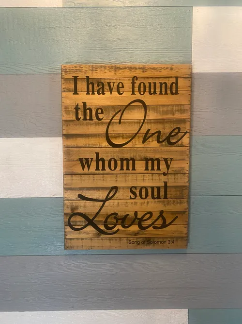 Wood Song of Solomon Sign