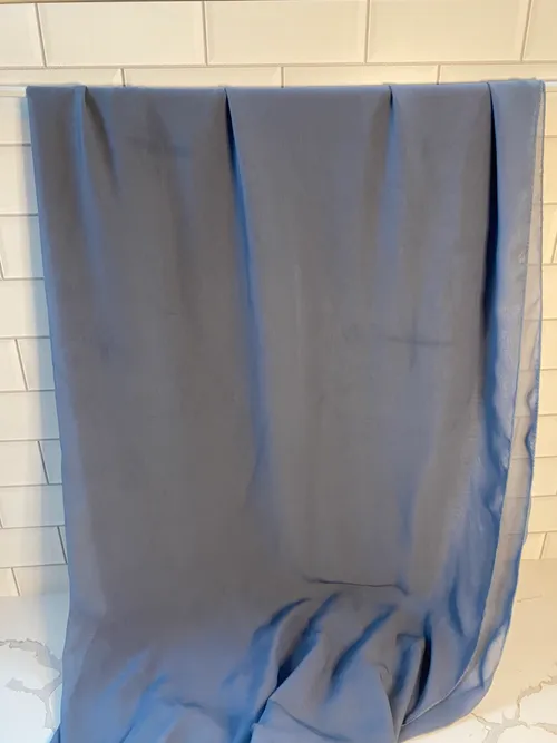 Slate Blue Chiffon Runner