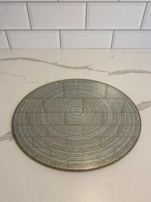 Round Gold Mirror