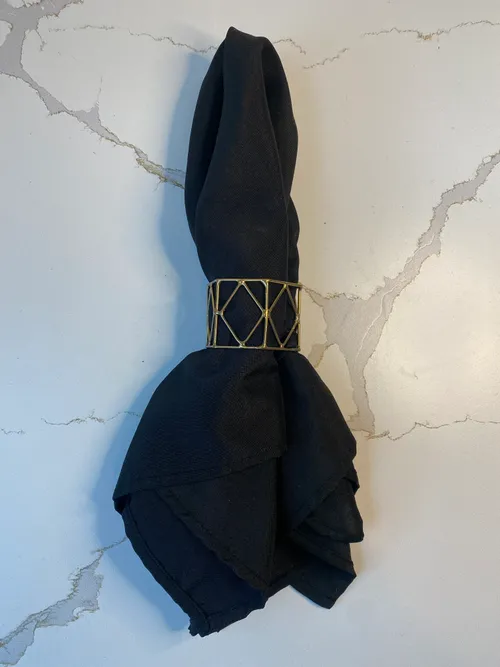 Gold Geo Napkin Ring