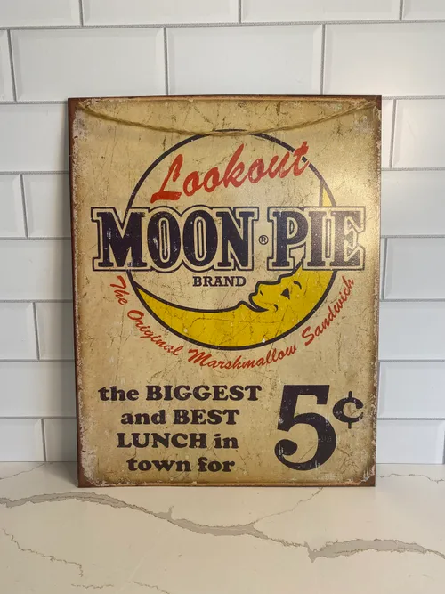 Moon Pie Tin Sign