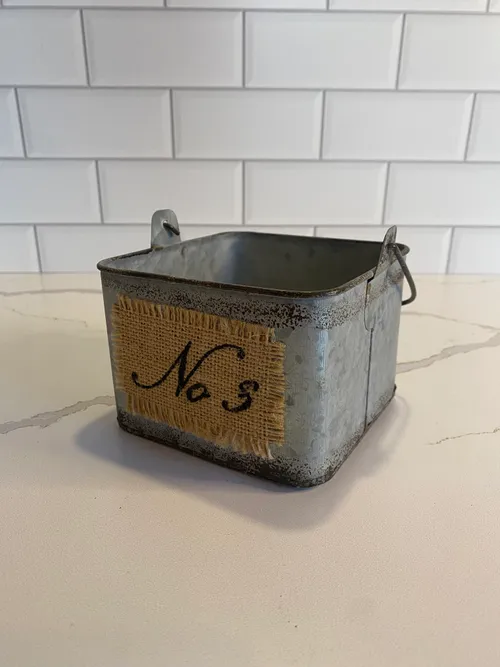 Galvanized Napkin Holder