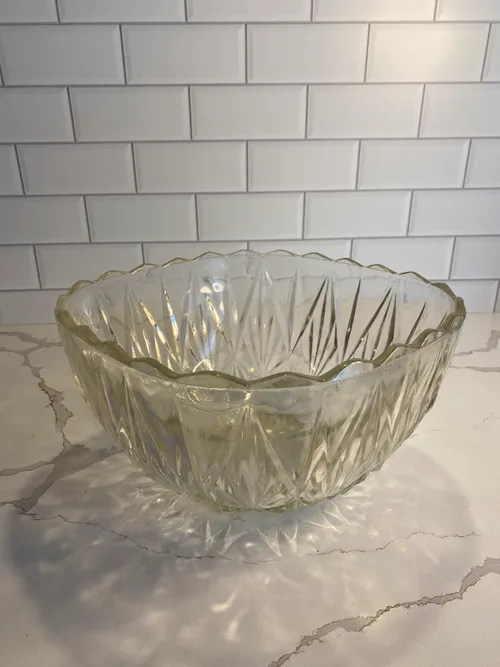 Cut Glass Punch Bowl