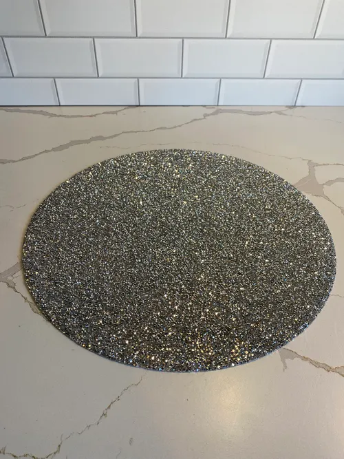 Silver Sparkle Place Mat