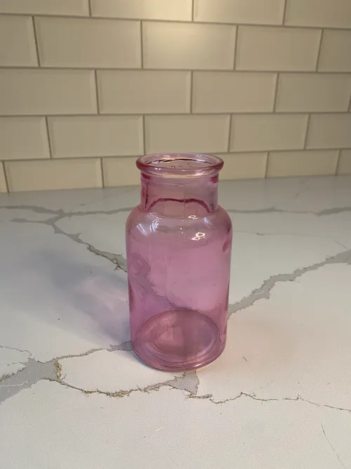Small Pink Bottle Vase