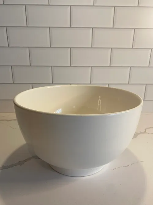 Large White Modern Pedestal Bowl