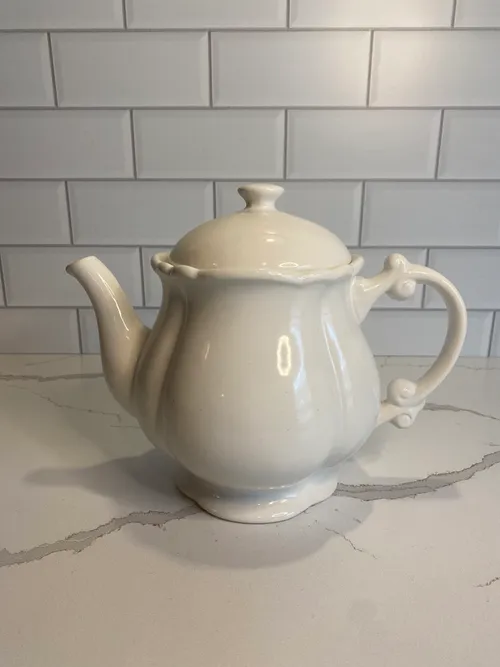 Small White Teapot