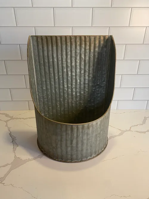 Galvanized Floral Container