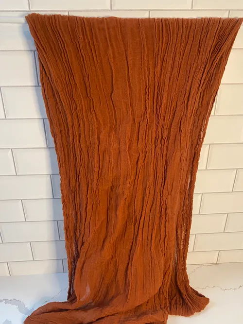Terracotta Cheesecloth Runner