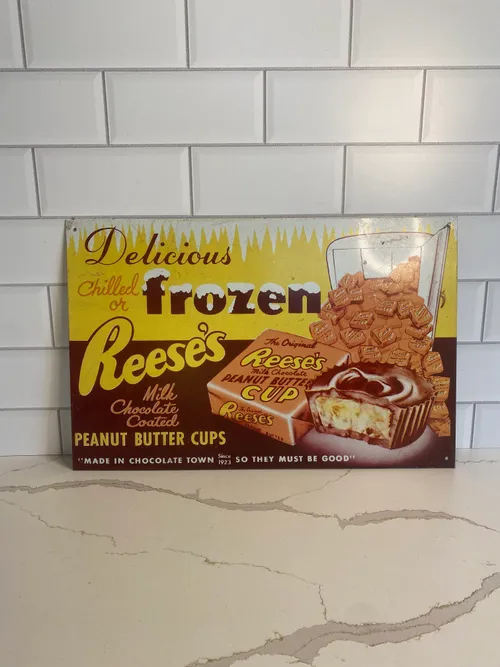 Frozen Reeses Tin Sign