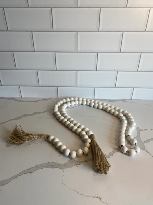White Bead Garland