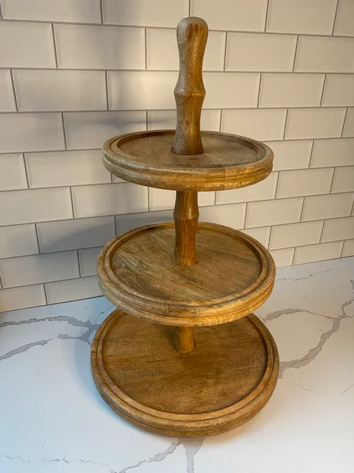3-tiered Wood Stand