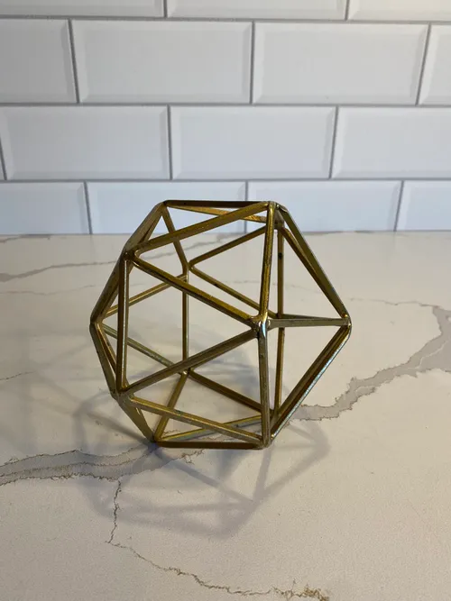 Gold Geo Sphere