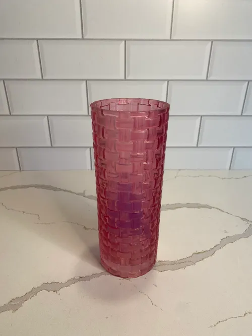 Dark Pink Narrow Vase