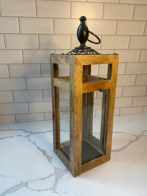 Medium Narrow Wood Lantern