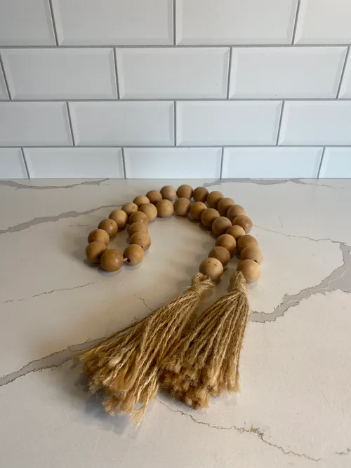 Natural Beaded Bottle Necklace