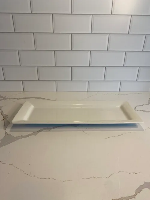 Small White Rectangle Platter