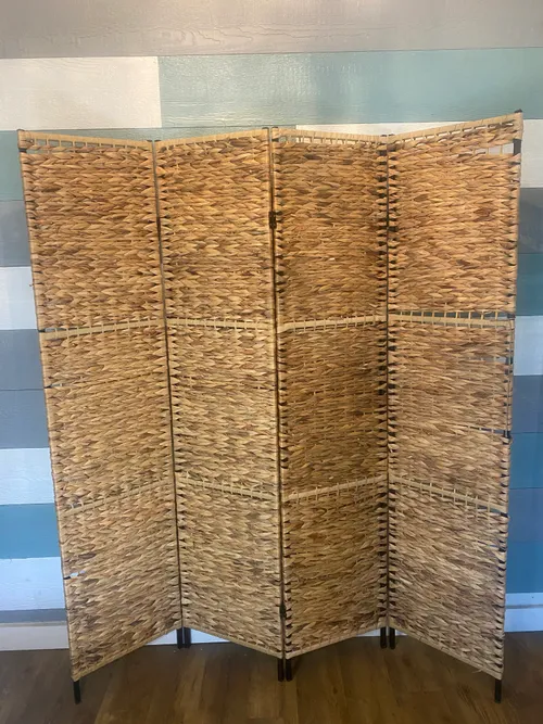 Wicker 4 Panel Screen
