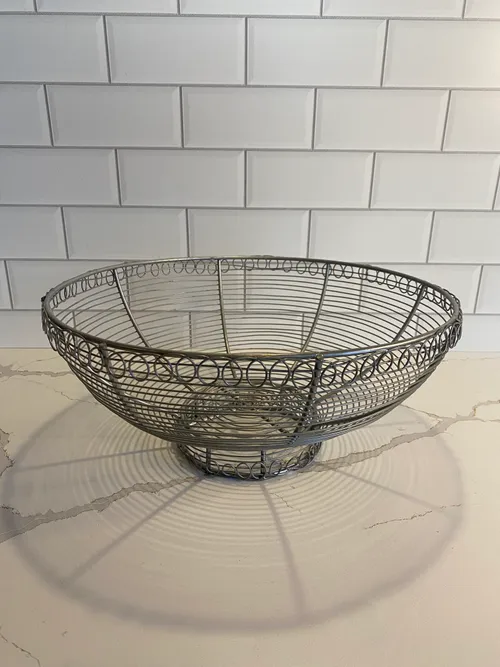Large Silver Wired Basket