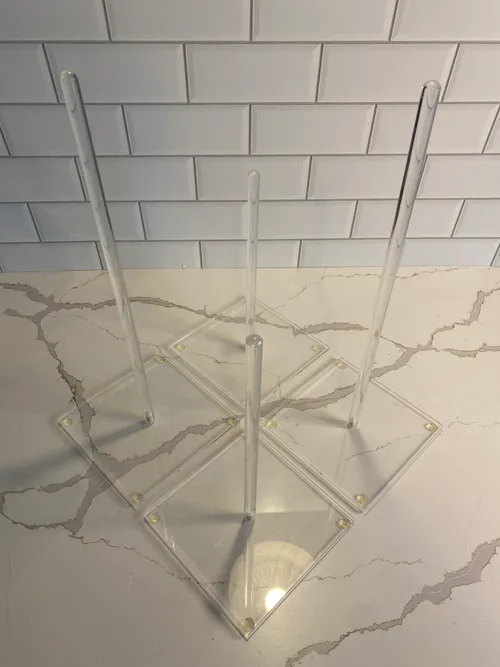 Set of 4 Acrylic Donut Stands