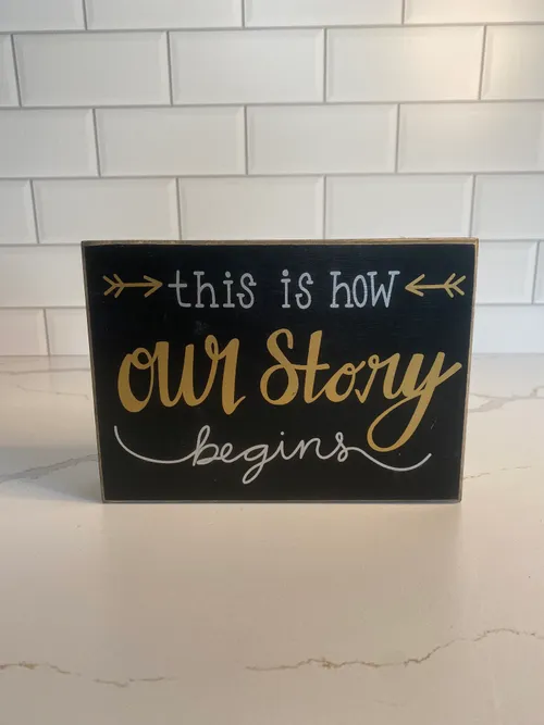 Black & Gold Sign 