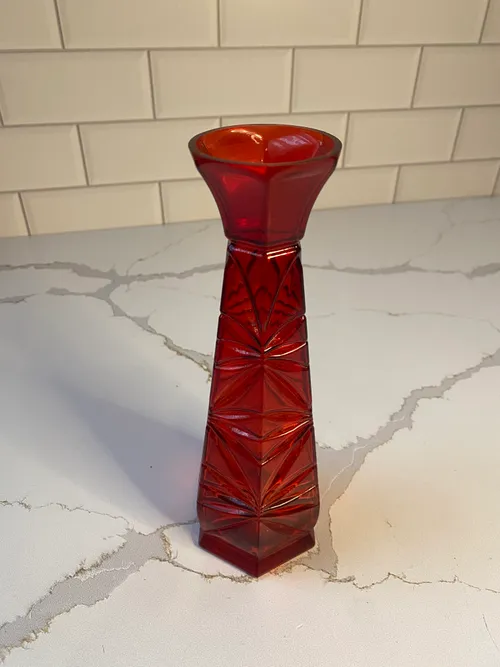 Medium Red Bud Vase