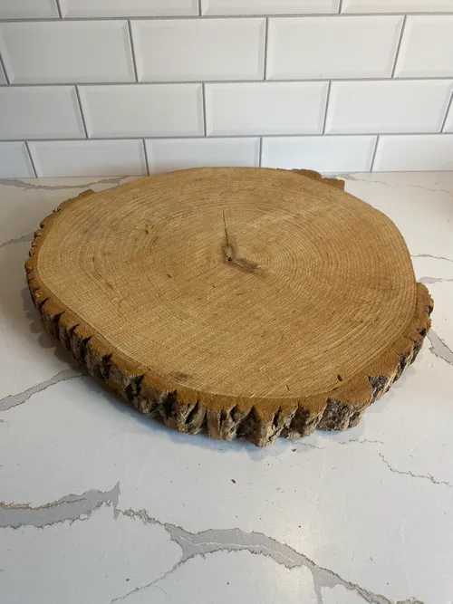 Large Wood Slice Centerpiece