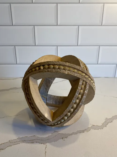 Chunky Wood Sphere