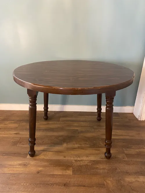 Wood Round Table