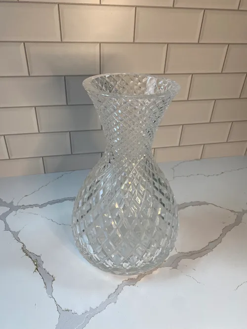 Large Cut Glass Vase